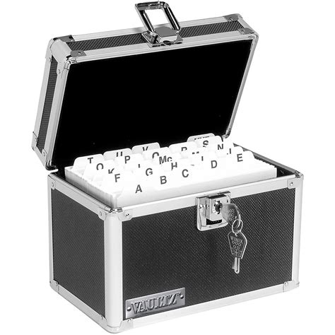 4x6 index card box metal|4x6 index card storage boxes.